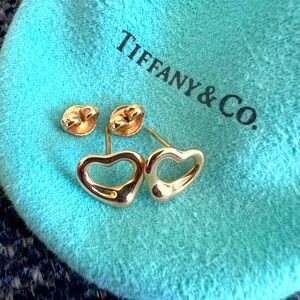 Tiffany & Co. Elsa Peretti Open Heart Rose Gold Earrings